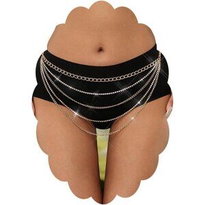 ✨luyawang Belly Waist Chain Bikini Women Gold Suitable for a Variety Jewelry